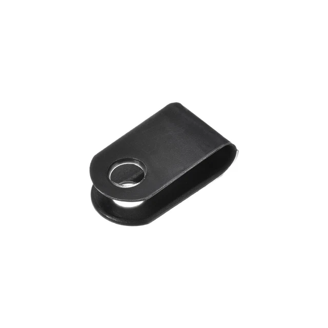 200 morsetti per cavi supporto per fili morsetti a U 3,3 mm per gestione cavi nero