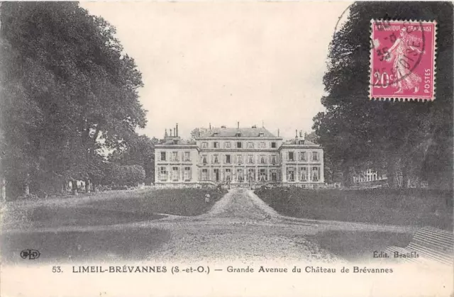Cpa 94 Limeil Brevannes Grande Avenue Du Chateau De Brevannes