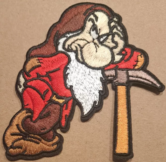 Disney Snow White and the Seven Dwarfs Grumpy embroidered Iron on patch