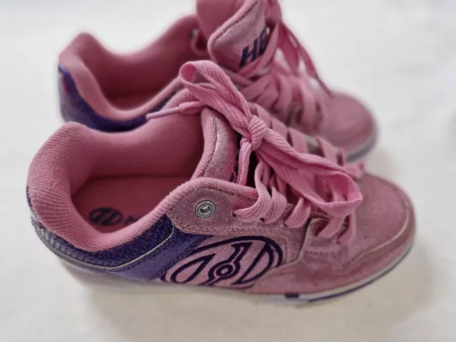 Heelys Motion Plus Roller Shoe Pink And Purple Sparkly US 3 UK 2 EUR 34 2