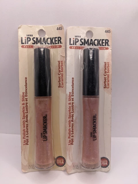 LIP SMACKER Lip Gloss 445 CARAMEL SORBET by BONNE BELL Vintage Sealed lot of 2