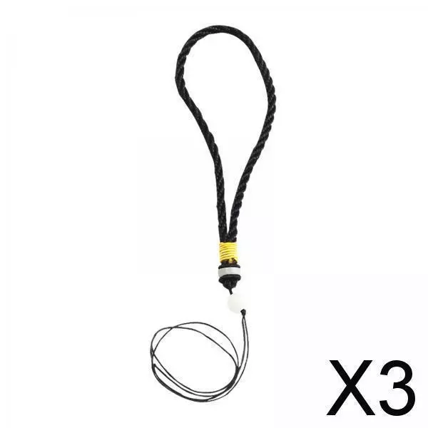 3X Compound Bow Release Aids Wrist Lanyard Braided for Archery Hunting