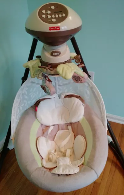 Fisher-Price My Little Snugabunny Cradle 'n Swing Bunny Electronic Infant Rocker