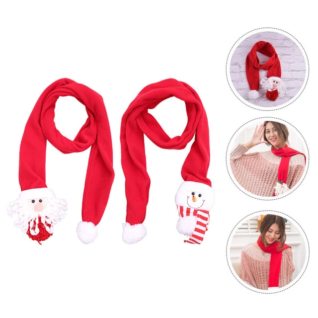 2 pz sciarpa tartan ragazza sciarpa vecchio pupazzo di neve scia