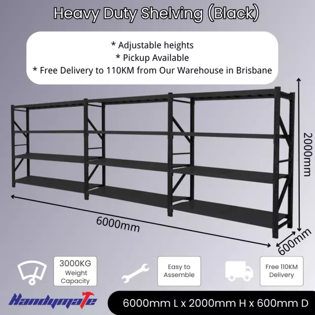 Free Delivery Heavy Duty Metal Garage Shelving Long Span Steel Warehouse Storage 2