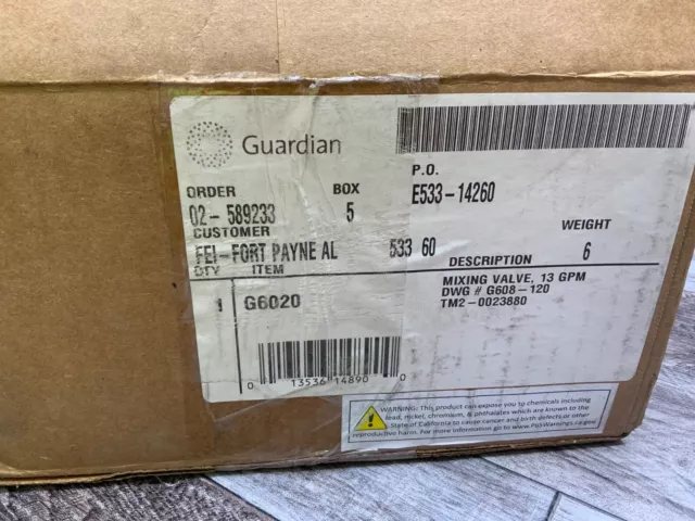Guardian G6020 Thermostatic Mixing Valve **OPEN BOX**