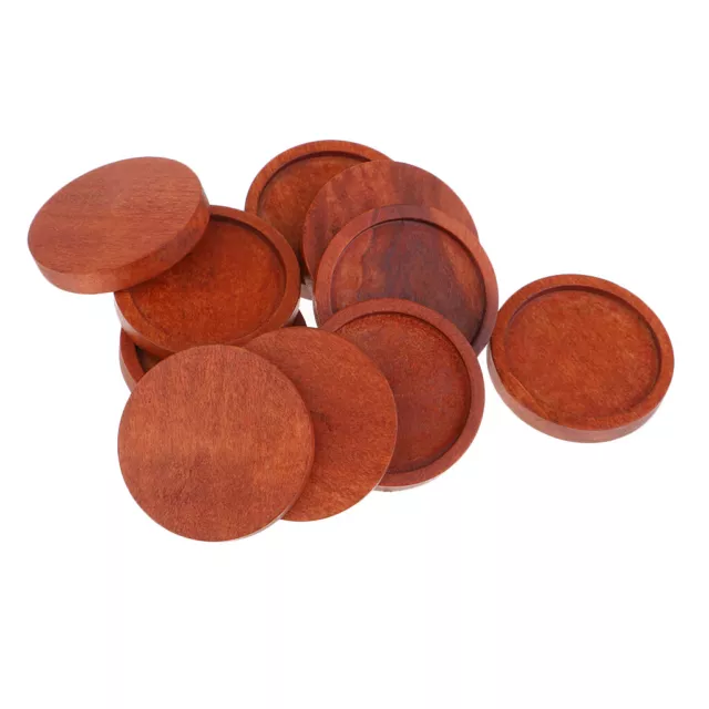 10 Stück Rund Charms Anhänger Rohlinge Fassungen für Cabochons Halskette