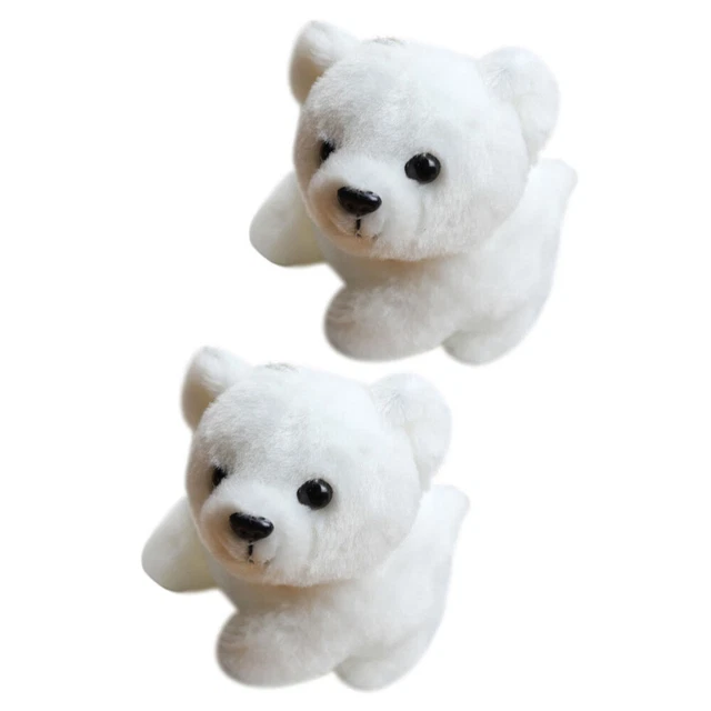 2 pz Ciondolo Imbottito Animale Portachiavi Imbottito A Forma Orso Ciondolo Zaino