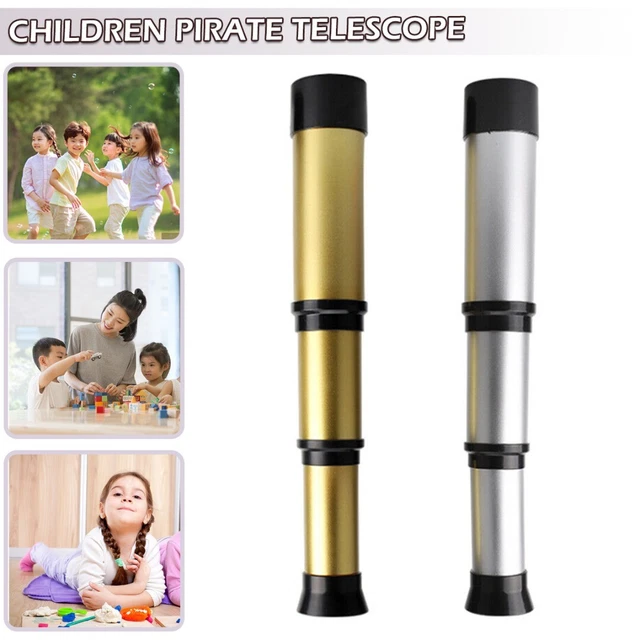 New Handheld Pirate Telescope Zoomable Monocular Portable Spyglass for Kids hh
