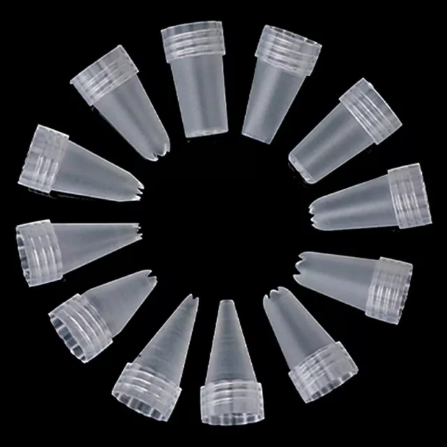 12Pcs/Set Plastic Icing Piping Cream Confectionery  Nozzle Tips Cake Decor To _j