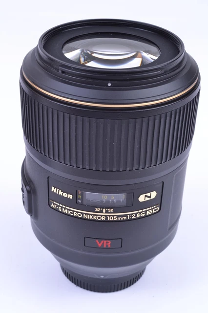Nikon AF-S Nikkor 105mm f/2.8 G Micro ED N IF VR Telephoto Camera Lens #T52309