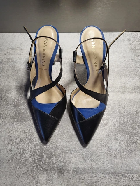 San marina escarpin bleu top