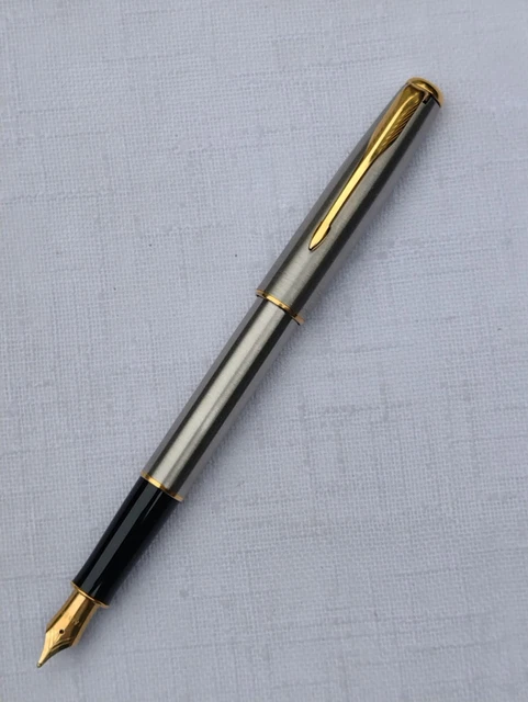 STILOGRAFICA PARKER SONNET FRANCE III I - acciaio pennino M EUR 35,00 ...