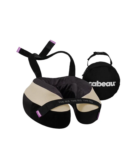 CABEAU EVOLUTION S3 Travel Neck Pillow & Bag • Hummus • New