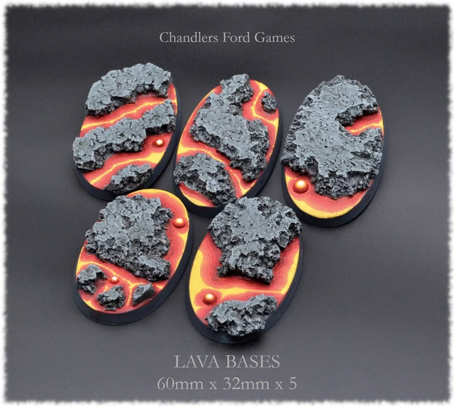 Lava Bases for my Warhammer 40k Outrider Squad : r/minipainting Lava Bases for my Warhammer 40k Outrider Squad : r/minipainting