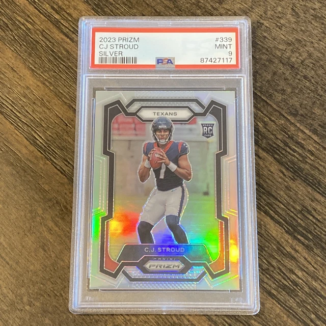 CJ STROUD SILVER Mint 2023 Panini Prizm Rookie PSA 9 RC C.J. 380.60