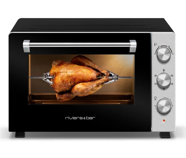 riviera & bar four multifonction 60l 2200w noir/inox qfr600