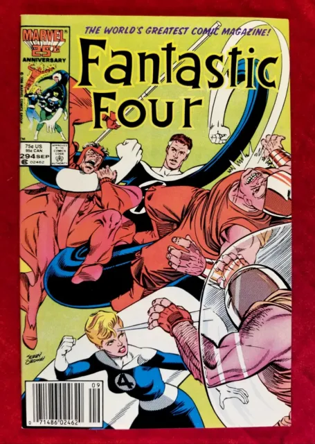 1986 FANTASTIC FOUR 294 Newsstand West Coast Avengers app Comic VIBRANT 80s NM