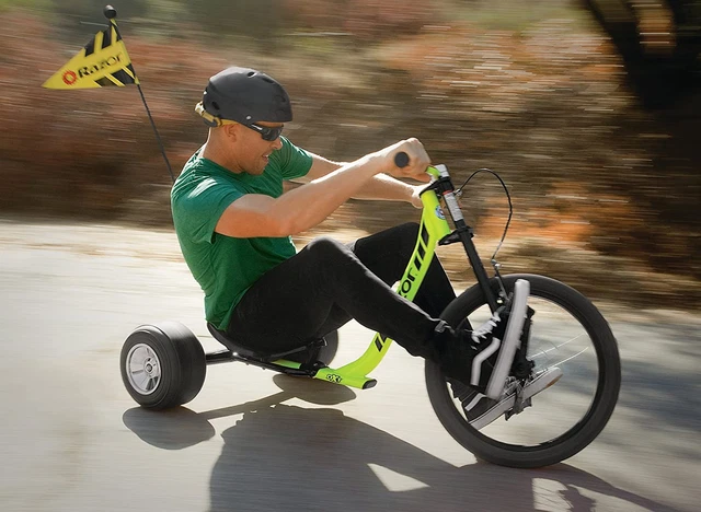 Adult Big Wheel Tricycle Drift Trike Razor BMX Style Moto Handlebar 3 Wheeler