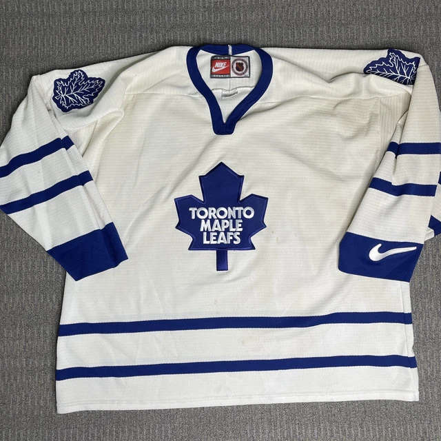 Vintage 1990s Toronto Maple Leafs Nike Jersey Mens 2XL Hockey NHL *STAINING*