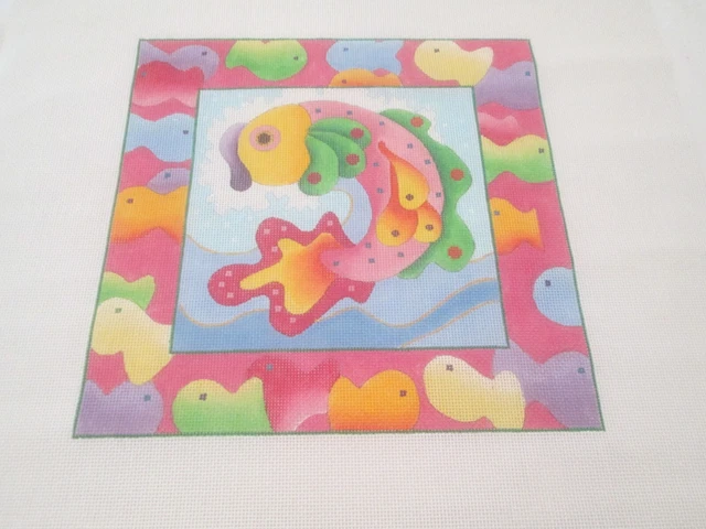 Fish-Melissa Shirley-Handpainted Needlepoint Canvas
