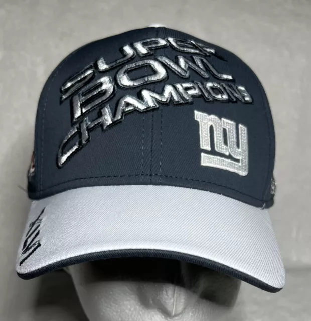 New York Giants Super Bowl XLVI Champions Official Locker Room Hat Cap Reebok