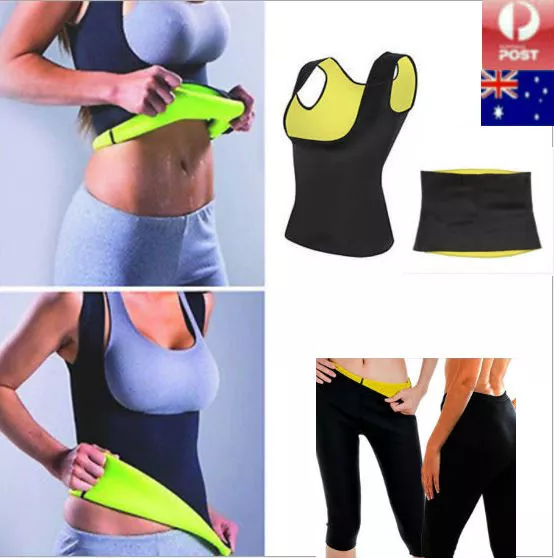 Thermo Neoprene Hot Sweat Body Shaper Yoga Slimming Waist Pants Belt Vest