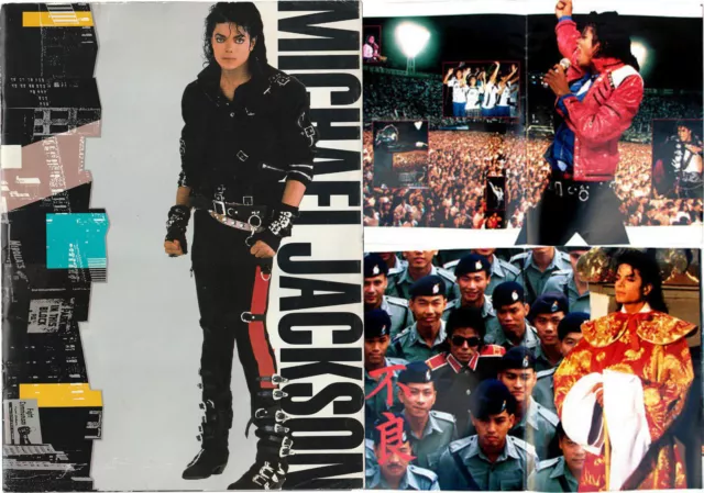 Michael Jackson Programme BAD WORLD TOUR Program Europe 1988