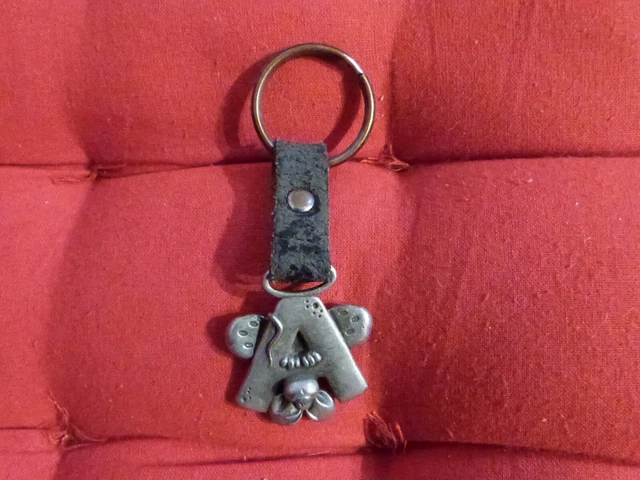 Porte-clés Lettre Doré A-Z - Acier, Initiale Personnalisée, Cadeau élégant