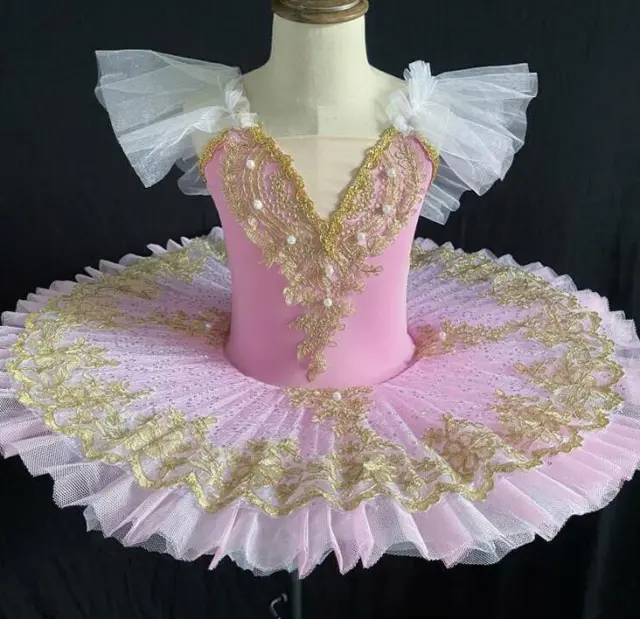 Girls Ballet Skirt Professional Classical Tutu Costumes Performance Dress Rhythm