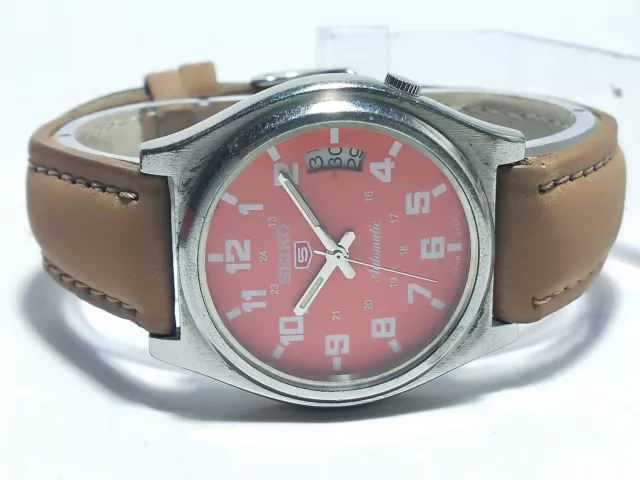 Vintage Seiko Automatic Movement Date Analog Dial Wrist Watch F2