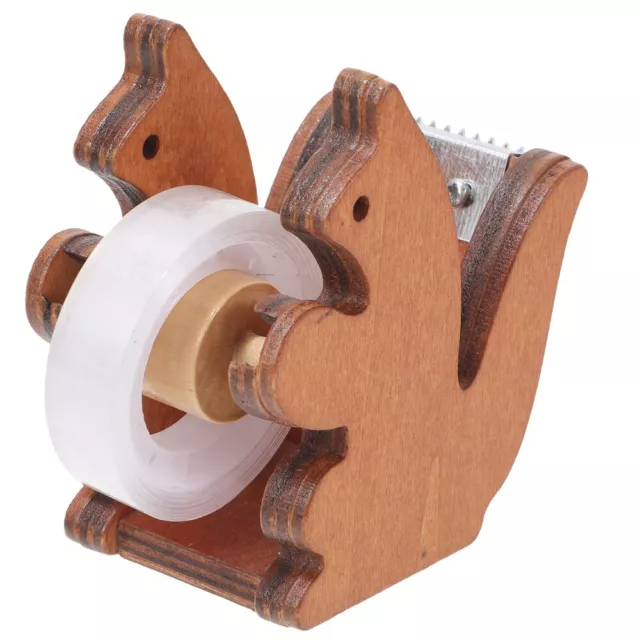 Desktop Tape Wooden Tape Holder Small Tape Office Tape Dispenser