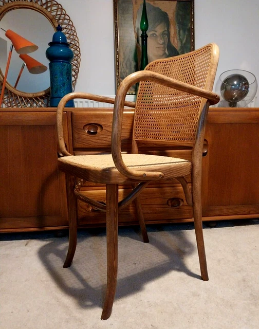 No. 811 Vintage Bentwood Prague Arm Chair By Josef Hoffmann For Thonet