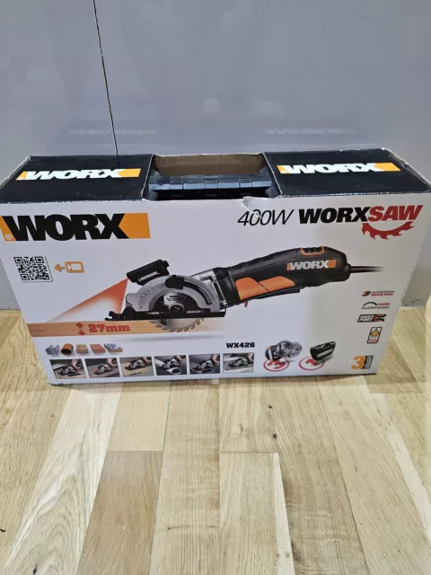 Worx wx423 85mm 400w compact circular saw worxsaw hotsell