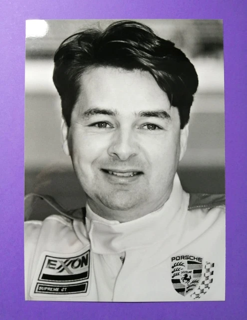 ALTES PRESSE WERKSFOTO Scott Goodyear Porsche 911 GT1 FIA GT 24 LeMans