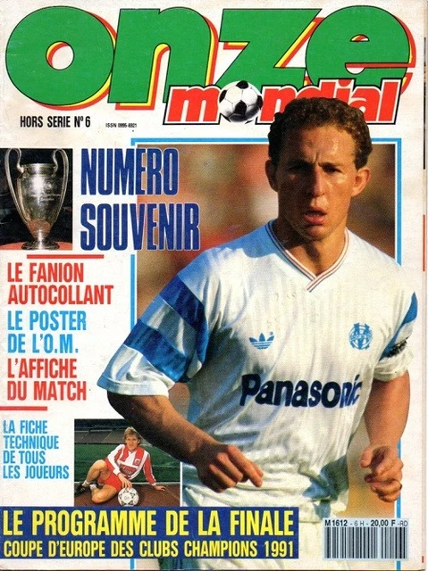 FOOTBALL ONZE HORS SÉRIE n° 11 SPECIAL COUPES D'EUROPE MARSEILLE OM