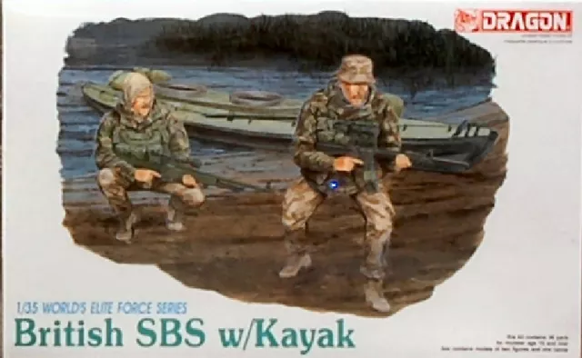 Miniature Soldats Model Kit Modélisme Dioramas Dragon British SBS Wkayak Kit