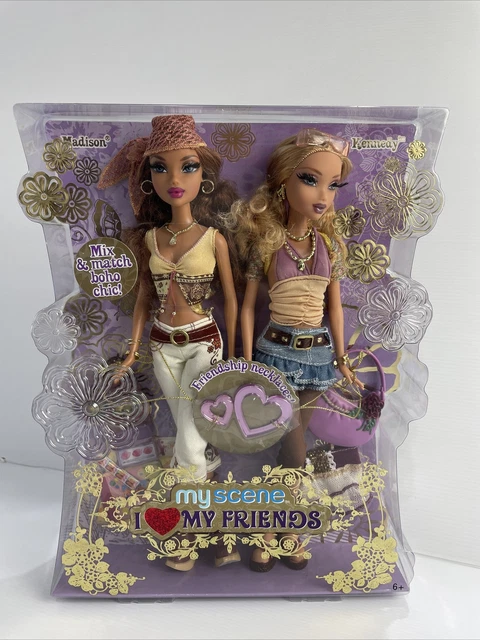 Mattel Barbie My Scene I Love My Friends Madison & Kennedy Boho Chic! New in Box