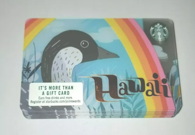 24 New Starbucks Hawaii Nene Bird / Goose Gift Card Zero balance NO Cash Value
