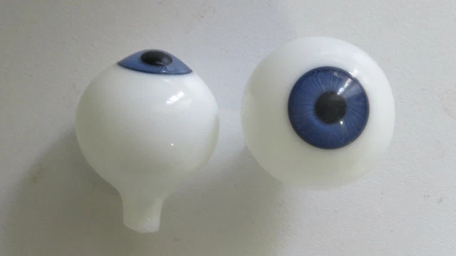 Yeux En Verre Soufflé Marron 30 Mm – Pour Poupées Anciennes, Collection
