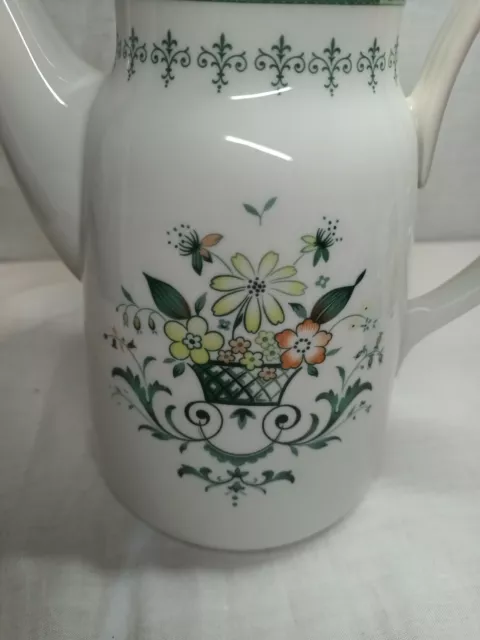 Royal Doulton Coffee Pot Provencal Pattern TC 1034 Vintage Discontinued 1.5 pt 2