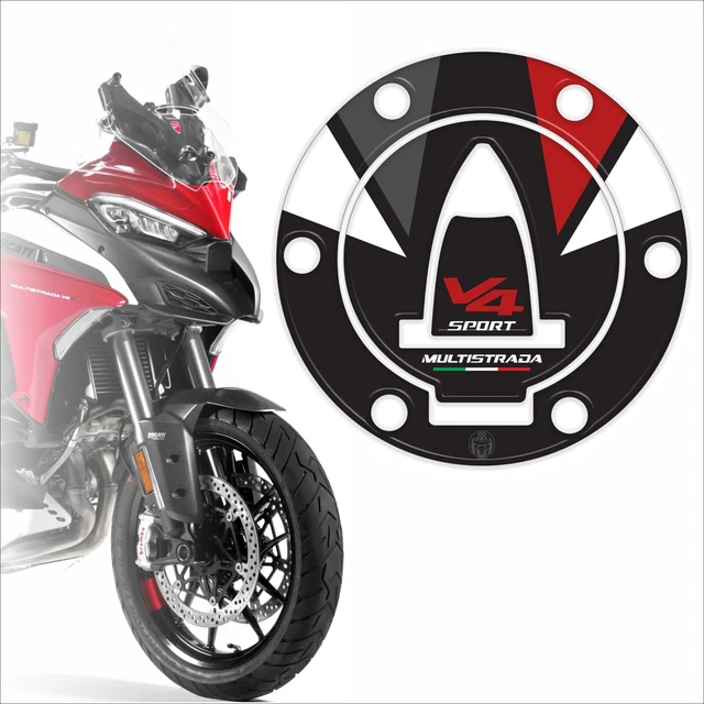Adesivo Proteggi Tappo Benzina In Resina 3D Per Ducati Multistrada 1260 / S / Pikes Peak - Made In Italy
