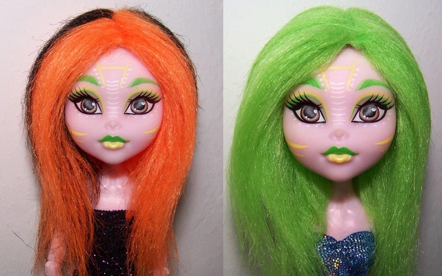 Synthetic Doll Hair Straight Weft BJD Blythe Monster High reroot custom Wig  MLP