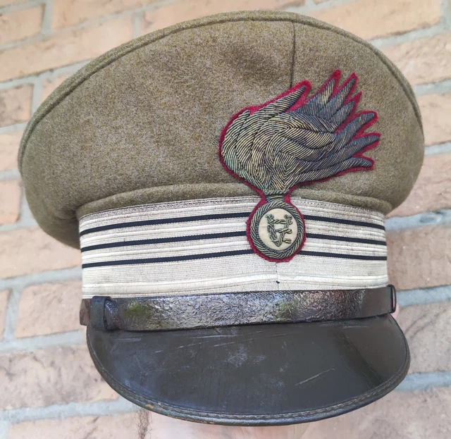 2WW Berretto COLONNELLO Coloniale CCRR Regio Esercito Fregio Arditi alamari