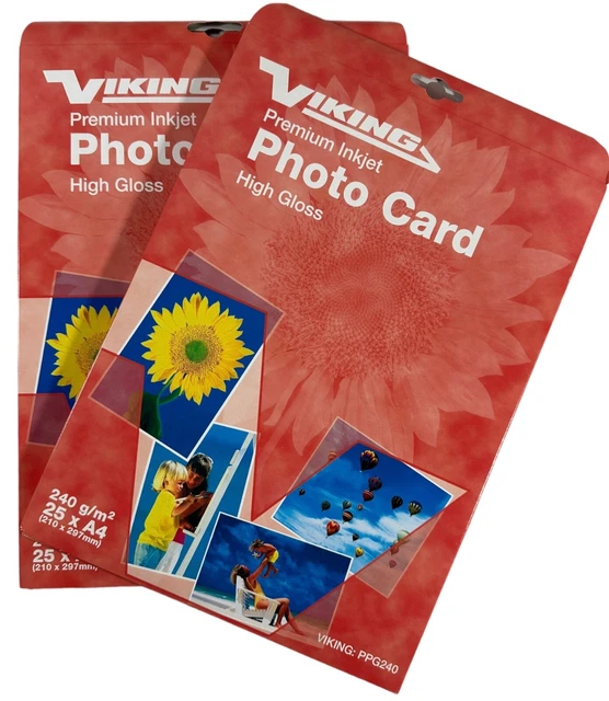 Premium Glossy High Gloss Photo Paper A4 Inkjet Printer 240 g/m² - 50 Sheets