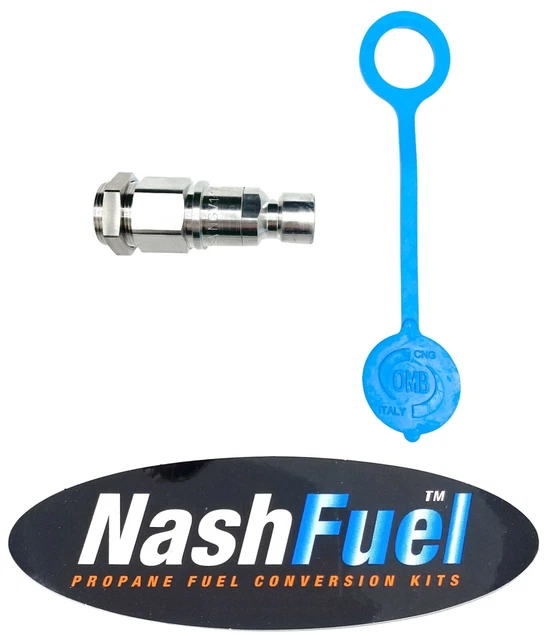 New CNG NGV1 Bulkhead Receptacle With Internal Check Valve (Male)