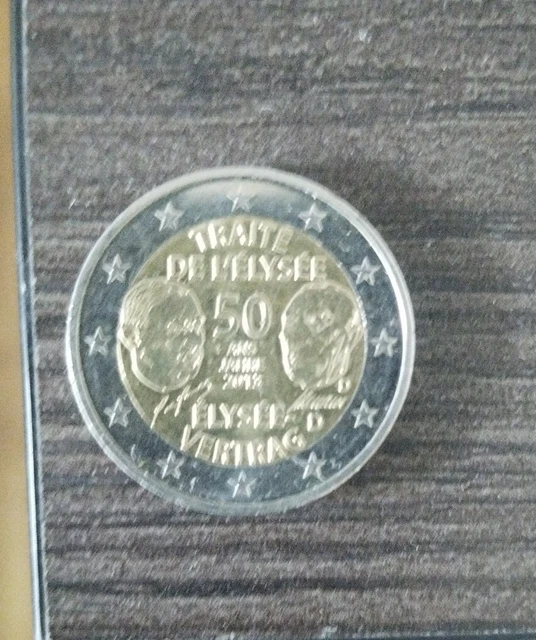 2 EURO GEDENKMÜNZE TRAITE DE L'ELYSEE ELYSEE Vertrag 50 Jahre 2013 EUR