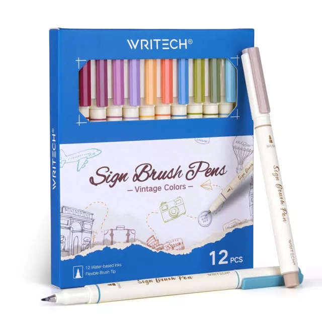 35 Colors Felt Tip Pens, Premium Fine Point Colorful Markers for  Journaling, Not