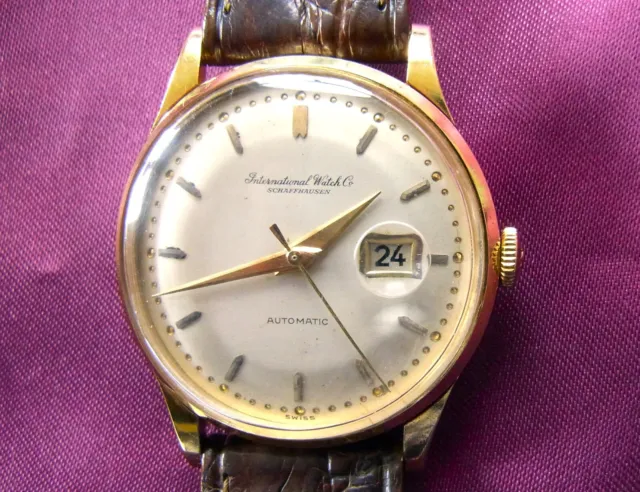 International Watch Co. 1960 Solid 18K Iwc Auto Cal 8531. In Super Order C/W Box