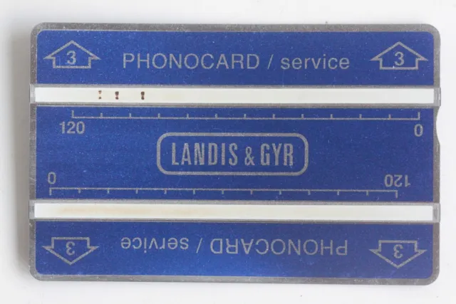 Phonocard 3 Landis & Gyr 410K Swiss (60823) Service Card